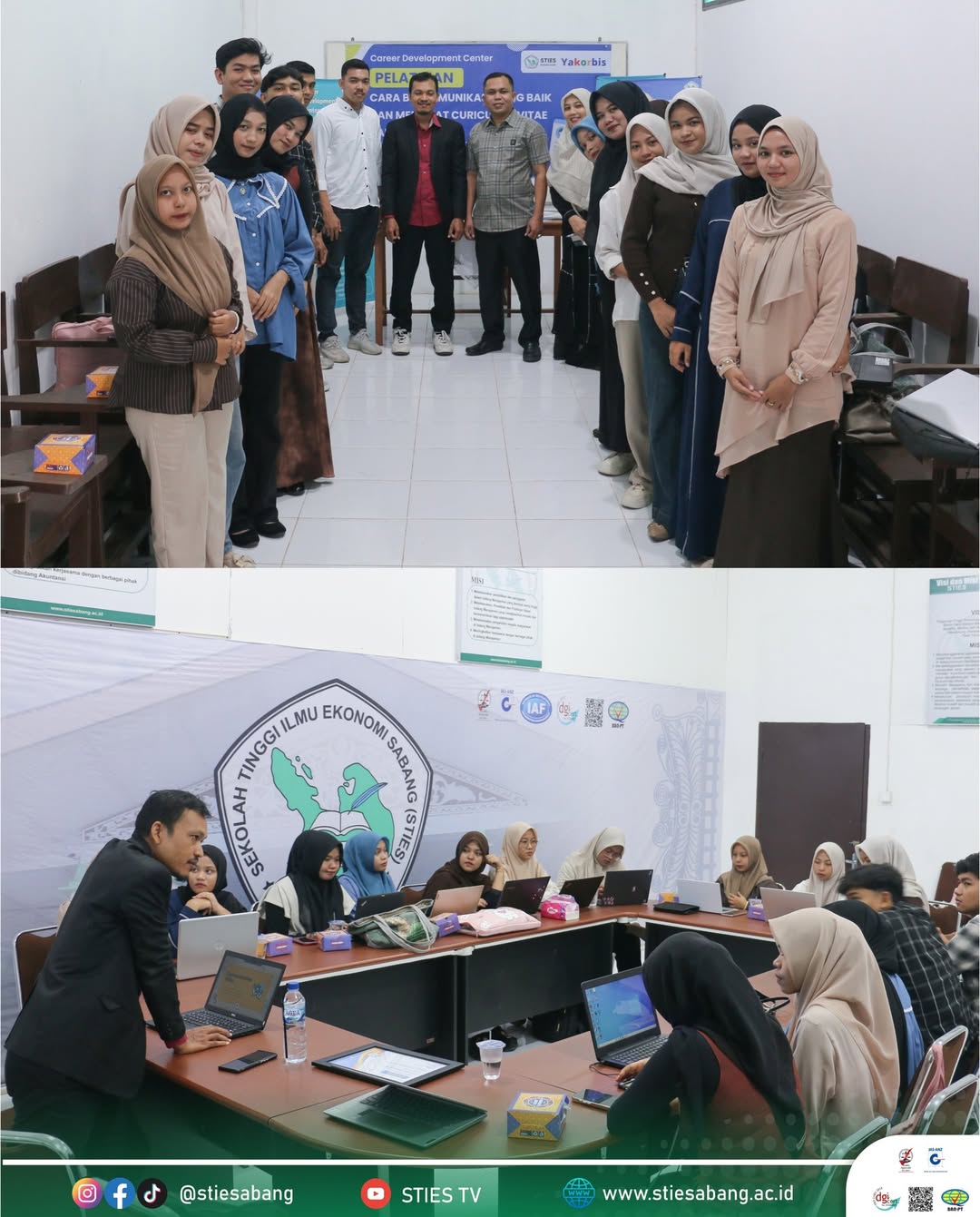 Career Development Center (CDC) STIES Gelar Pelatihan Komunikasi Efektif dan Pembuatan CV Menarik bagi Mahasiswa