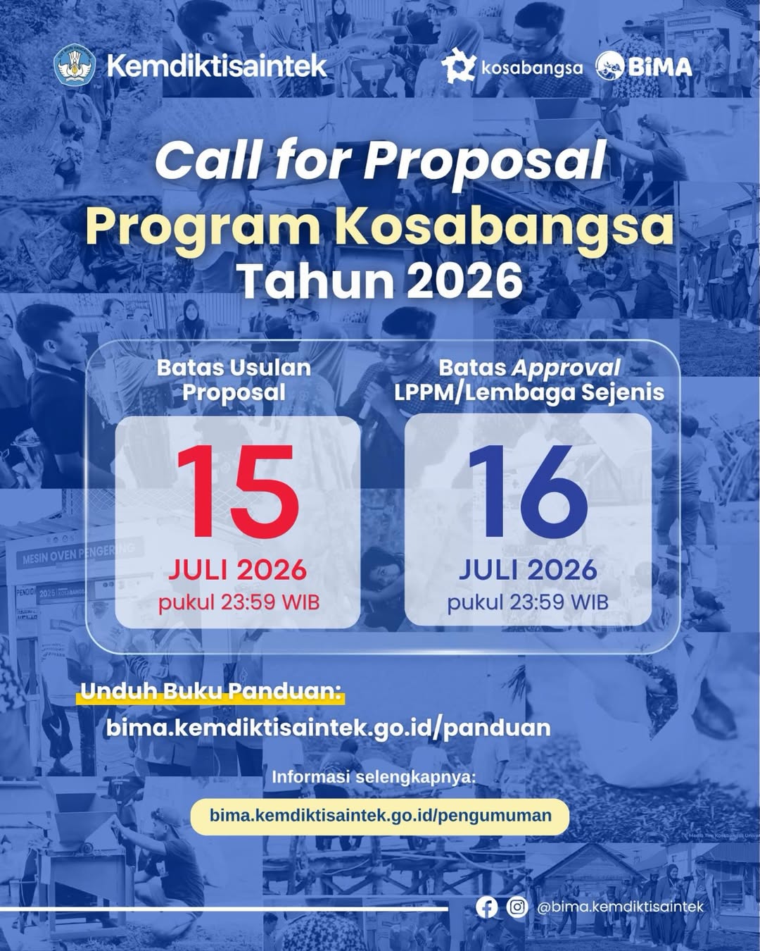 Kemdiktisaintek Buka Penerimaan Proposal Program Kosabangsa Tahun 2026