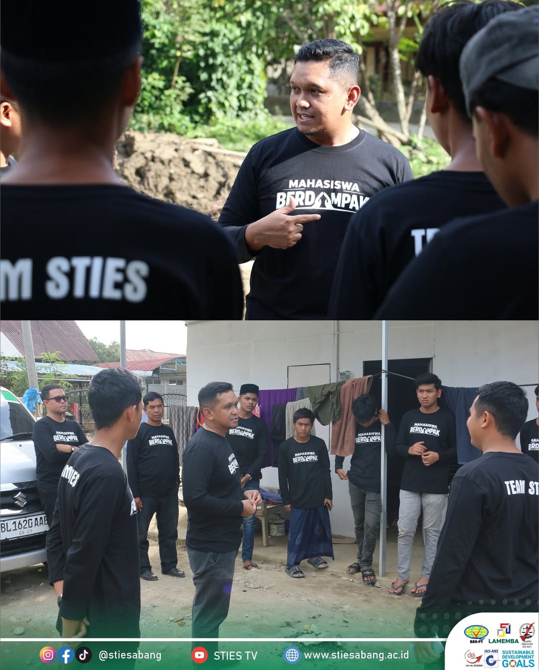 Ketua STIES Sabang Tinjau Program Tim Mahasiswa Berdampak di Gampong Geunteng, Pidie Jaya