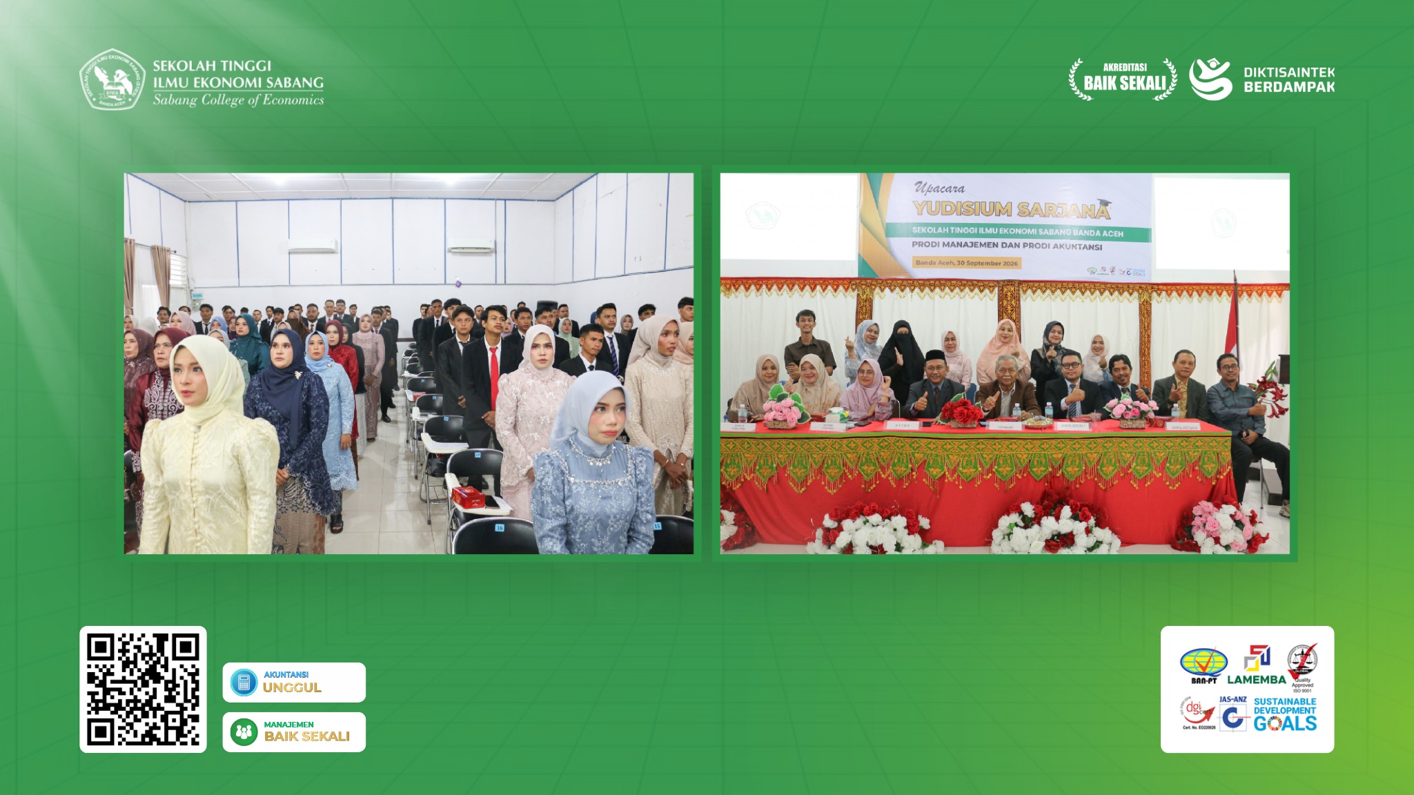 124 Lulusan STIES Banda Aceh Ikuti Yudisium Sarjana Tahun 2026