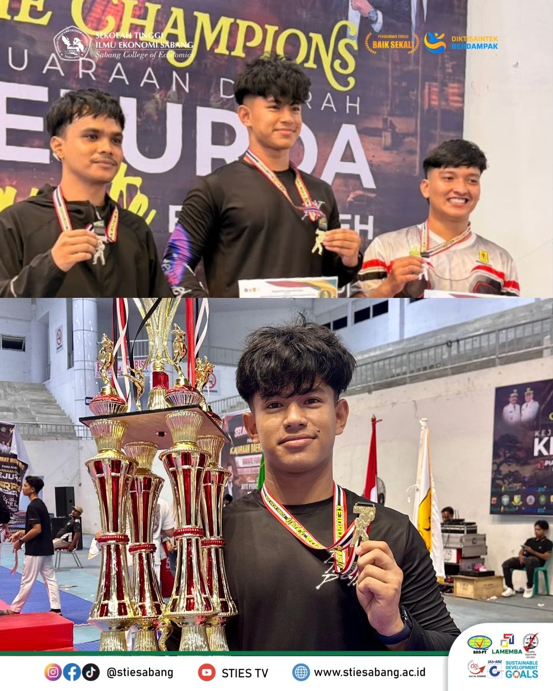 Mahasiswa STIES Raih Juara 1 Kejurda FORKI Aceh 2026 Piala Bupati Pidie