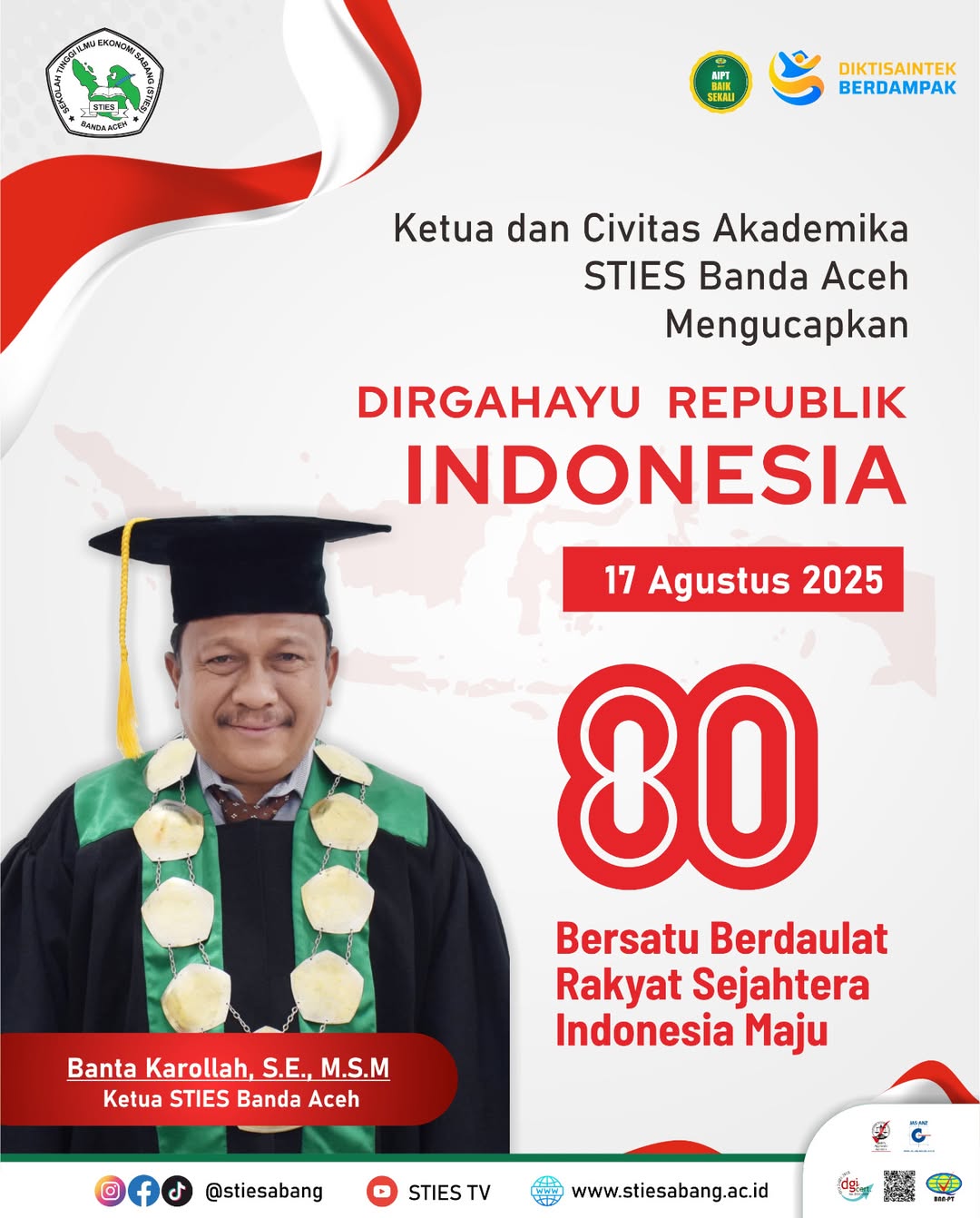 Selamat Hari Kemerdekaan Republik Indonesia ke-80