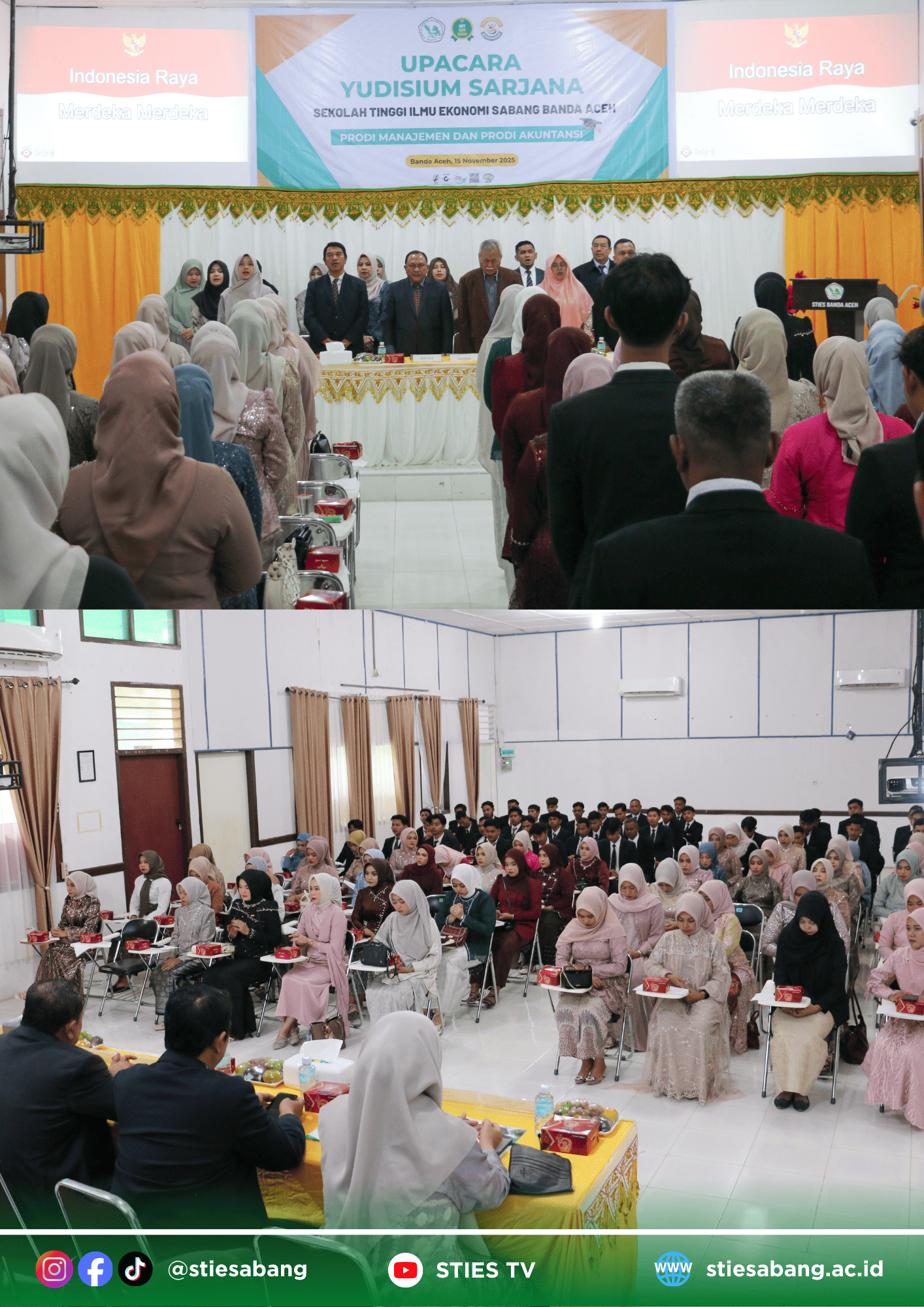Yudisium STIES Banda Aceh 2025 Kembali Mengukuhkan 95 Lulusan Baru